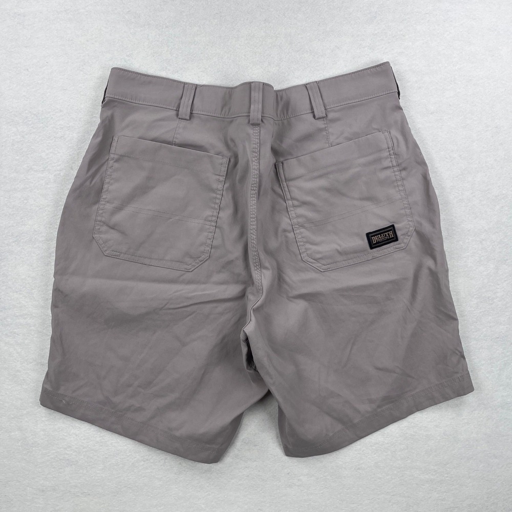 Duluth Trading Co Mens Gray Dry on the Fly Flex Waist Shorts Size 38 Standard - Picture 4 of 7